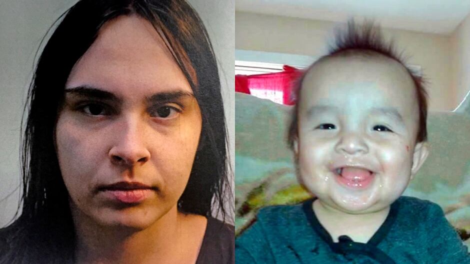 Joey Crier and Tasha Mack face second-degree murder charges in the death of Anthony Raine; Abandoned Toddler Outside Church (Court exhibit/Edmonton Police)