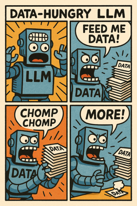data hungry LLM