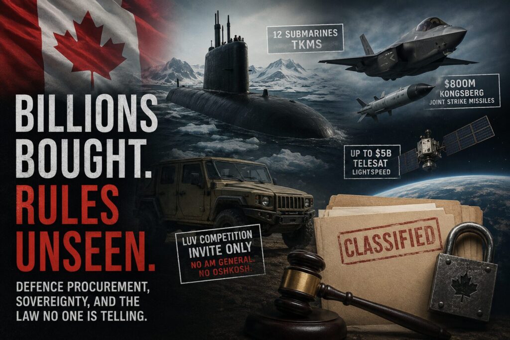 Canadian defence procurement is lawful